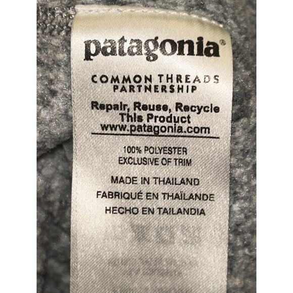 Patagonia Better Sweater 1/4 Zip Fleece Gray Pullover Jacket Women's Small - Picture 6 of 6